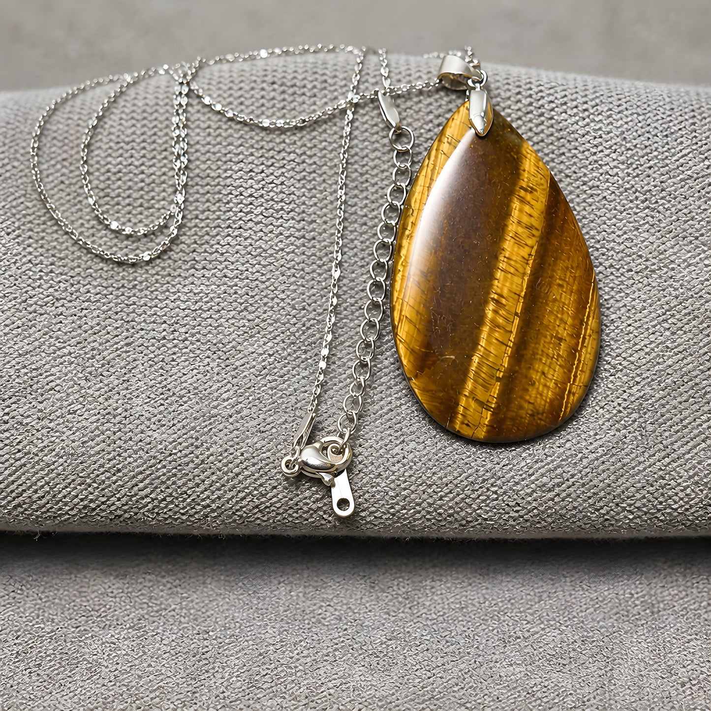 Tiger’s Eye Teardrop Pendant