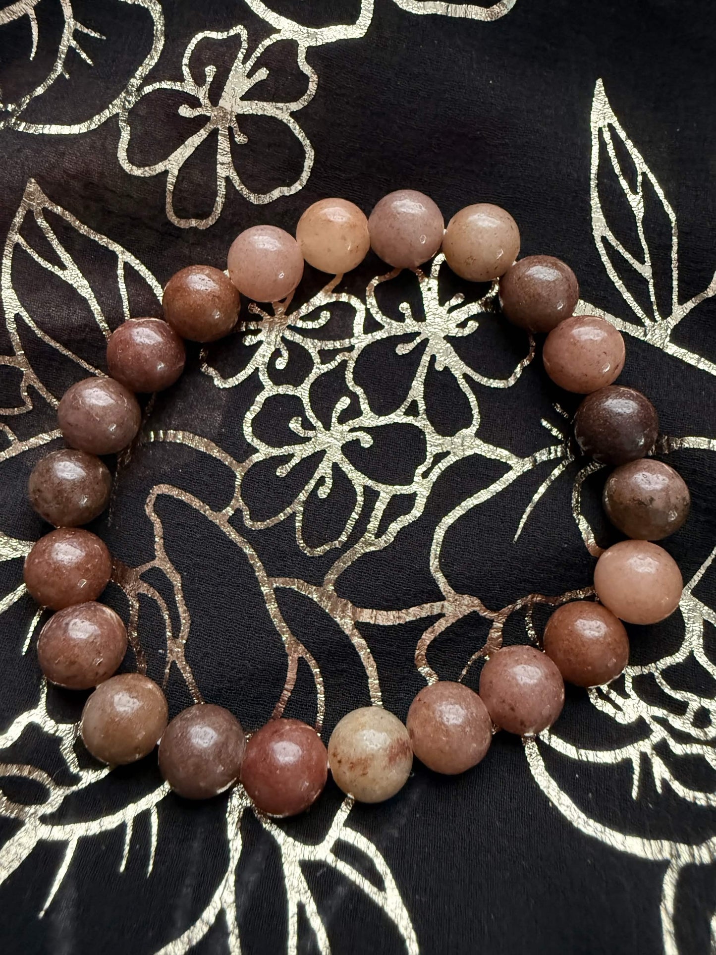 Natural Peach Moonstone Stretch Bracelet