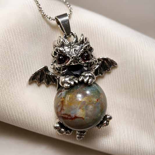 Baby Dragon Orb Pendant