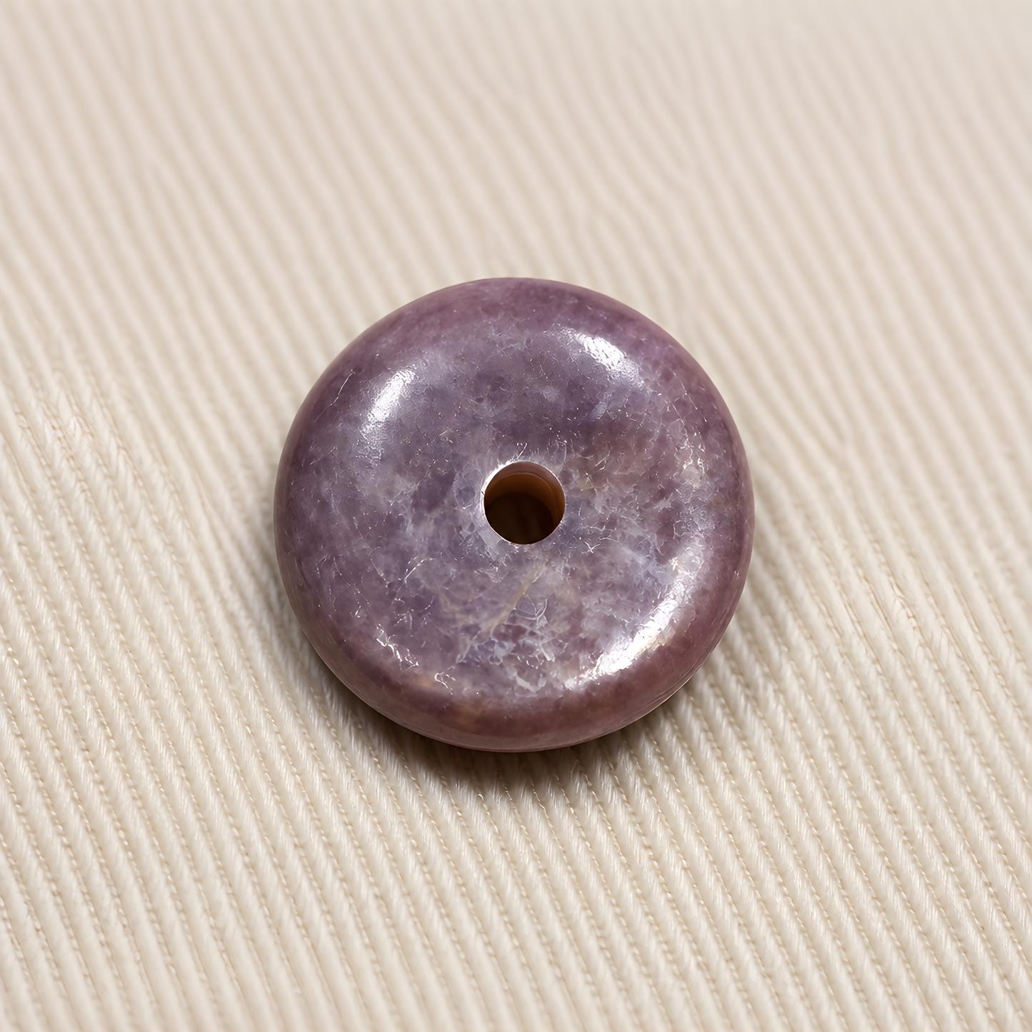 Lavender Lepidolite Peace Bi Disc